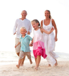 Family on Beach for SCI